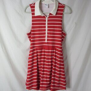 All in Motion Knit Polo Active Dress Skort Red White Stripes Size XXL NWT